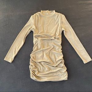 Fashion Nova Once Again Ruched Mini Dress Size S